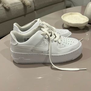 nike air force 1’s. women’s size 5. all white